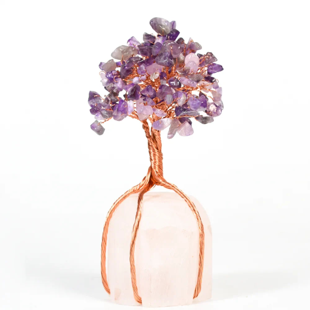 Amethyst Crystal Tree with Crystals