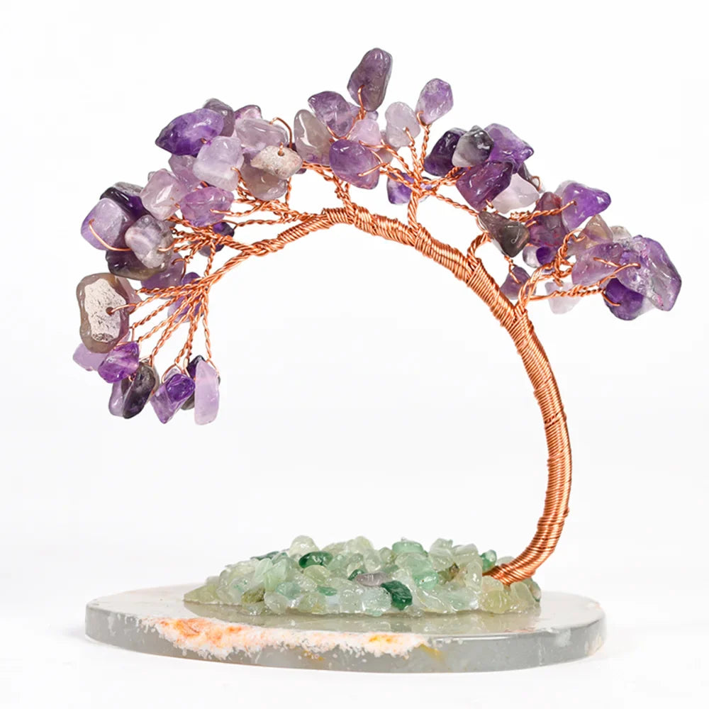 Amethyst  Healing Crystal Tree - Tree with Crystals