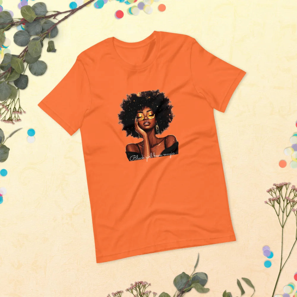 Celebrate Black History & Melanin Power | Black Girl Been Magic T-Shirt | Afro-American Pride & Natural Hair Vintage Tees | Black History T-Shirt for Women