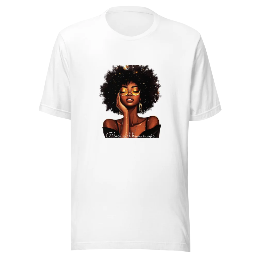 Celebrate Black History & Melanin Power | Black Girl Been Magic T-Shirt | Afro-American Pride & Natural Hair Vintage Tees | Black History T-Shirt for Women