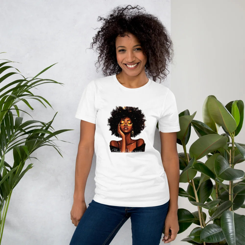 Celebrate Black History & Melanin Power | Black Girl Been Magic T-Shirt | Afro-American Pride & Natural Hair Vintage Tees | Black History T-Shirt for Women