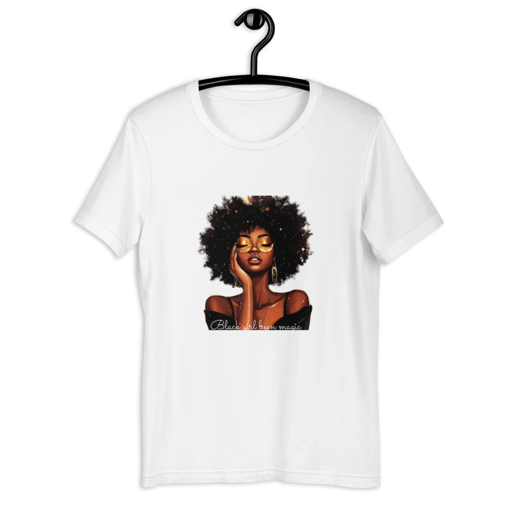 Celebrate Black History & Melanin Power | Black Girl Been Magic T-Shirt | Afro-American Pride & Natural Hair Vintage Tees | Black History T-Shirt for Women