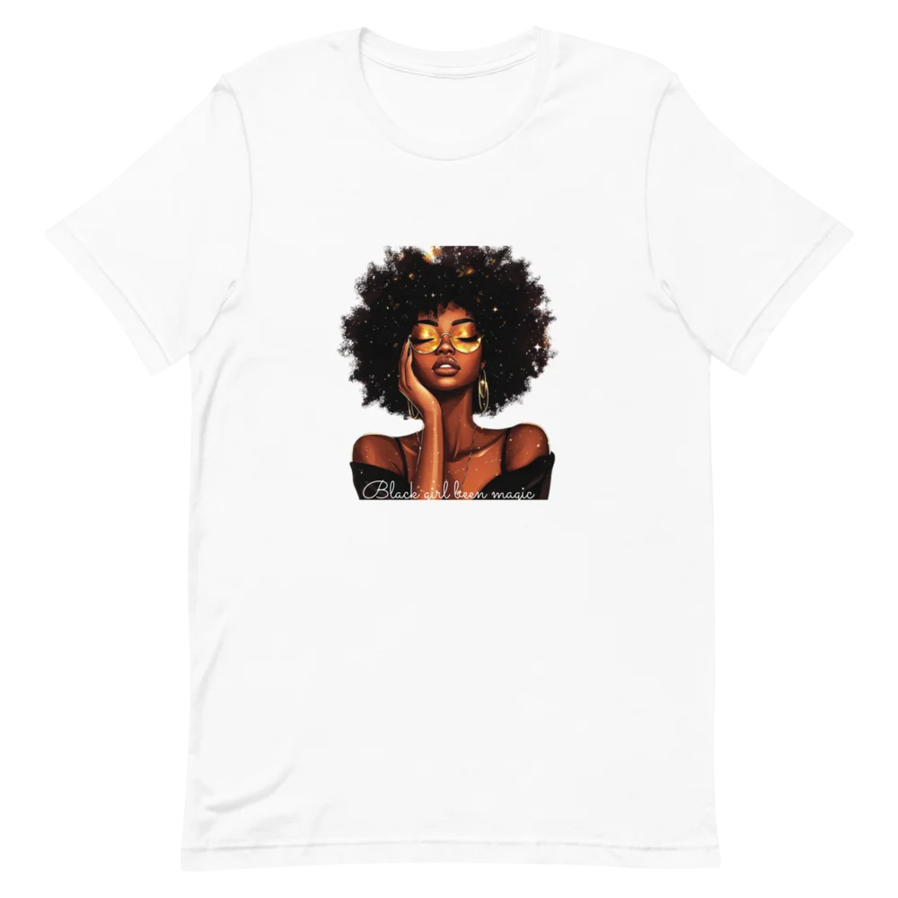 Celebrate Black History & Melanin Power | Black Girl Been Magic T-Shirt | Afro-American Pride & Natural Hair Vintage Tees | Black History T-Shirt for Women