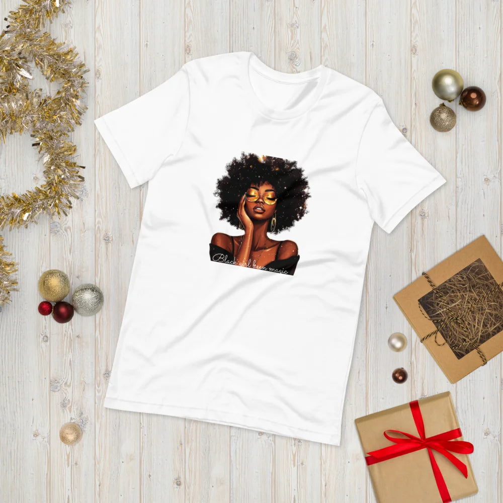 Celebrate Black History & Melanin Power | Black Girl Been Magic T-Shirt | Afro-American Pride & Natural Hair Vintage Tees | Black History T-Shirt for Women