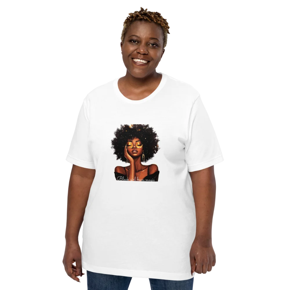 Celebrate Black History & Melanin Power | Black Girl Been Magic T-Shirt | Afro-American Pride & Natural Hair Vintage Tees | Black History T-Shirt for Women