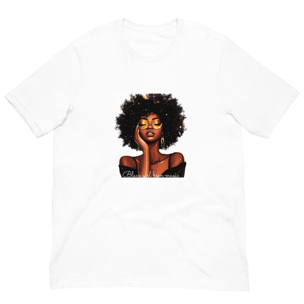 Celebrate Black History & Melanin Power | Black Girl Been Magic T-Shirt | Afro-American Pride & Natural Hair Vintage Tees | Black History T-Shirt for Women