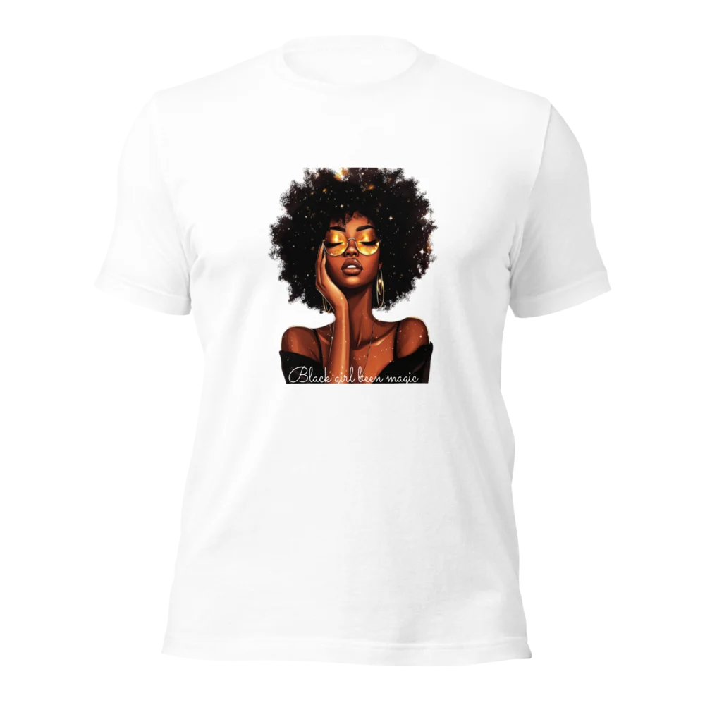 Celebrate Black History & Melanin Power | Black Girl Been Magic T-Shirt | Afro-American Pride & Natural Hair Vintage Tees | Black History T-Shirt for Women