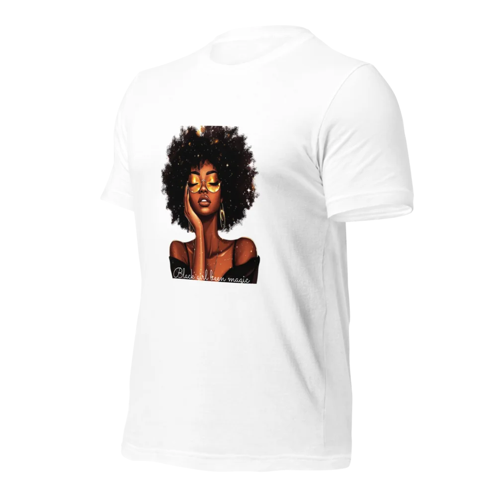 Celebrate Black History & Melanin Power | Black Girl Been Magic T-Shirt | Afro-American Pride & Natural Hair Vintage Tees | Black History T-Shirt for Women