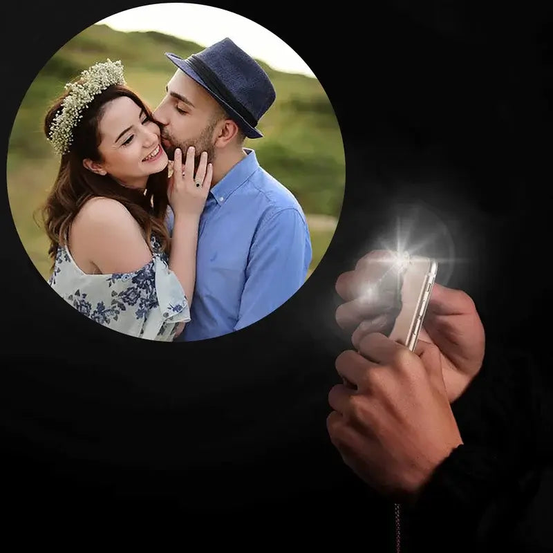 Photo Projection Bracelet Volcanic Stone Beads