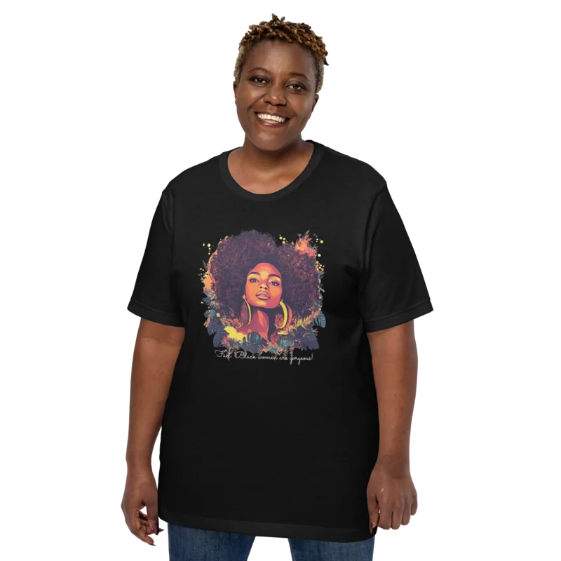 Fact: Black Women Are Gorgeous!" T-Shirt – Celebrate Beauty & Pride