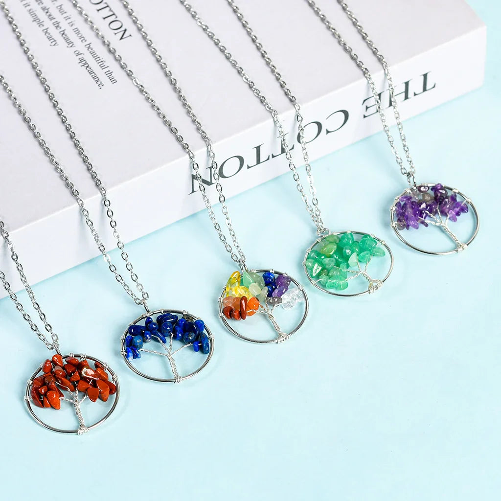 Family Tree Crystal Necklace