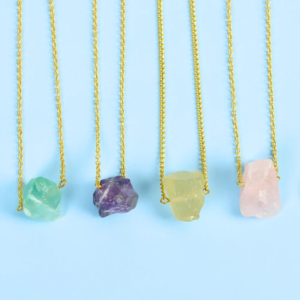 healing crystal necklace