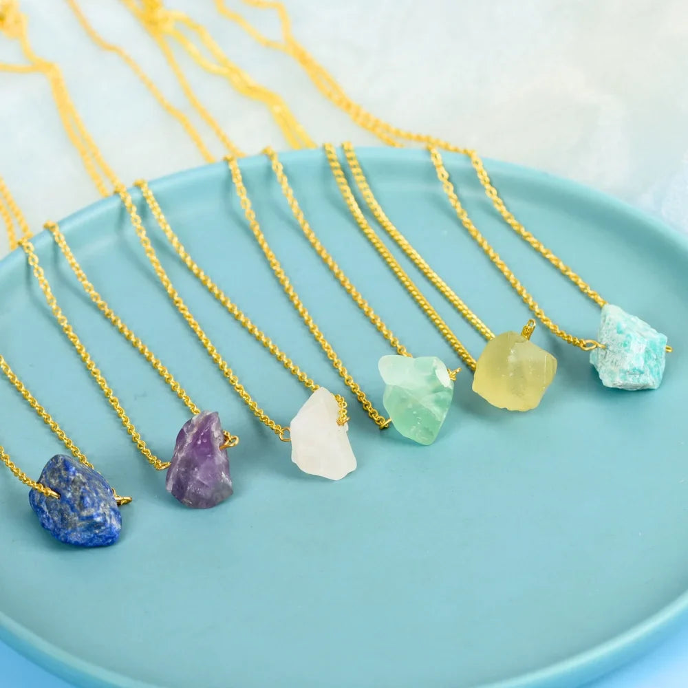 healing crystal necklace