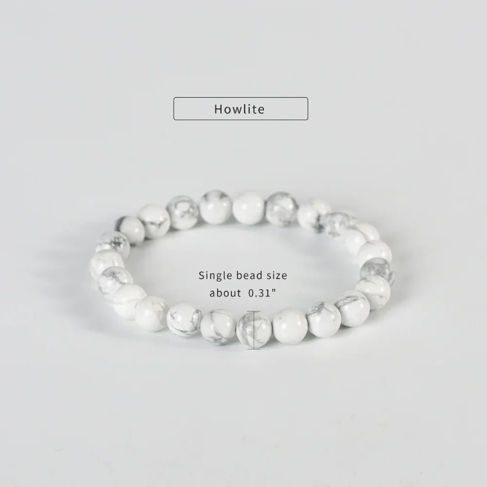 Howlite Healing Crystal Bracelet 8mm