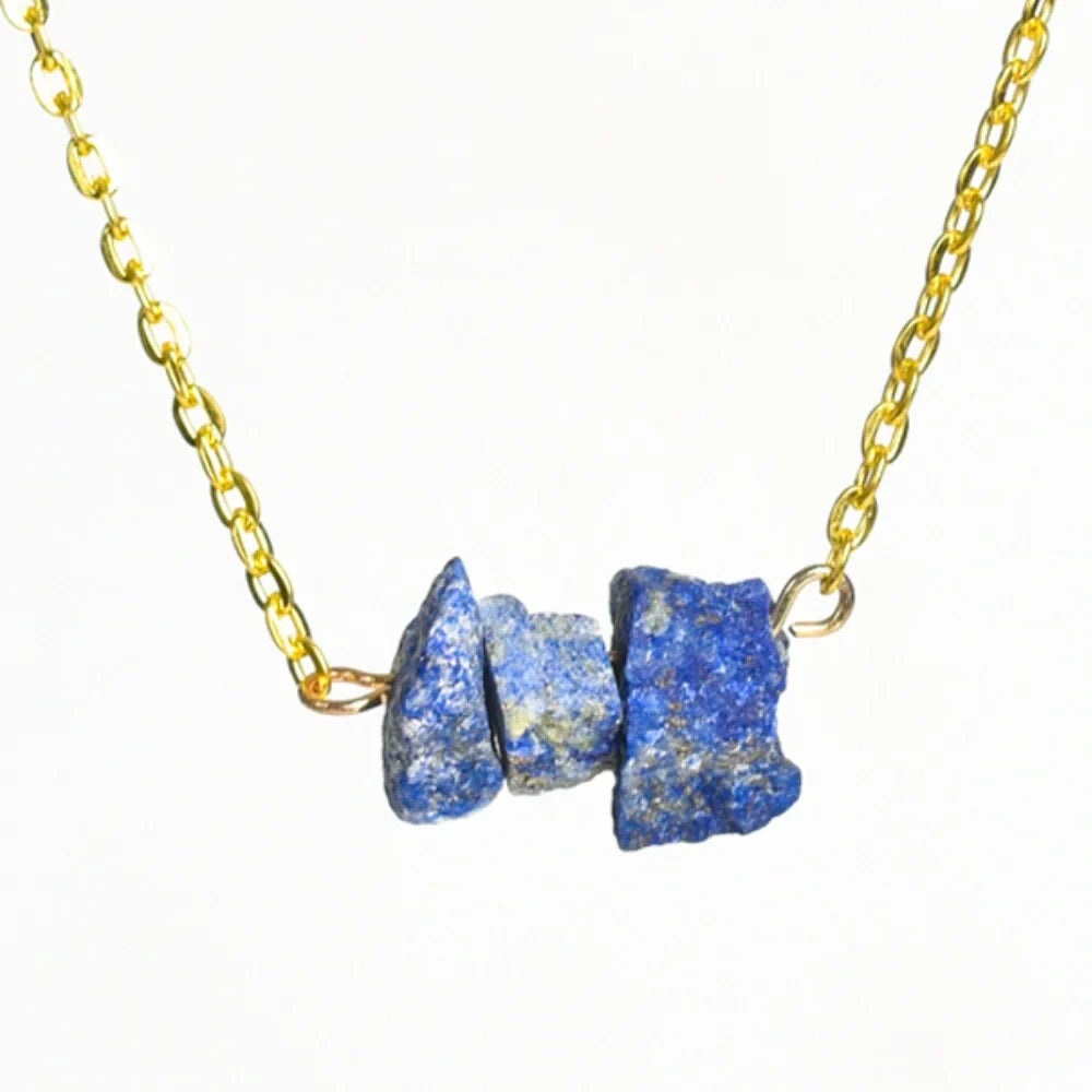 Lapis Lazuli Raw Crystal Necklace