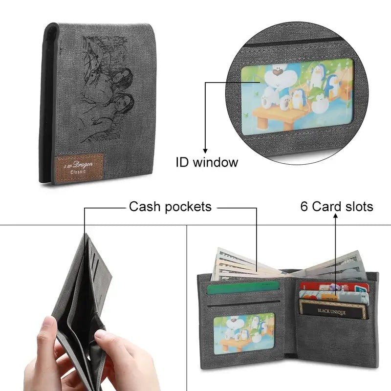 Leather Personalised Photo Wallet with Engraving