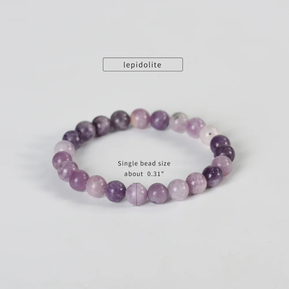 Lepidolite Healing Crystal Bracelet 8mm