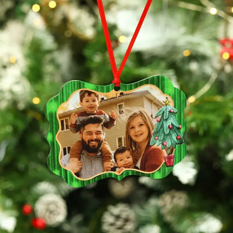 Personalised Christmas Ornament with Photo and Text