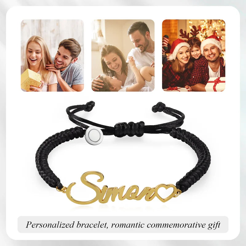 Matching Bracelets | Couple Bracelets | Magnetic Bracelets | Personalised Couple Name Bracelets