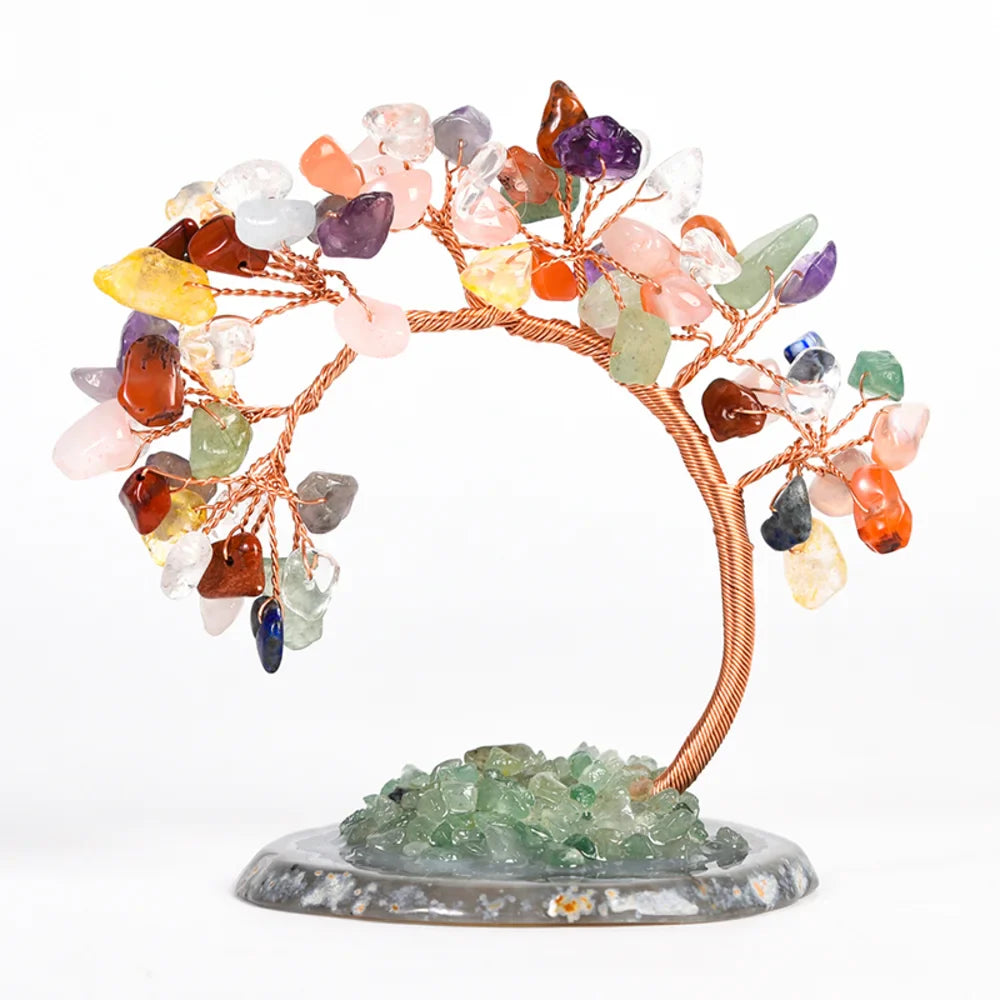 Seven Chakra Healing Crystal Tree - Tree with Crystals