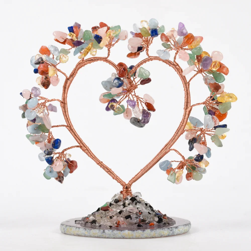 Seven Chakra Heart Crystal Tree