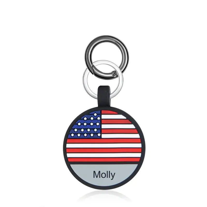 Silica Gel Flag Personalised Dog Tag