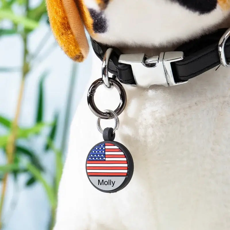 Silica Gel Flag Personalised Dog Tag