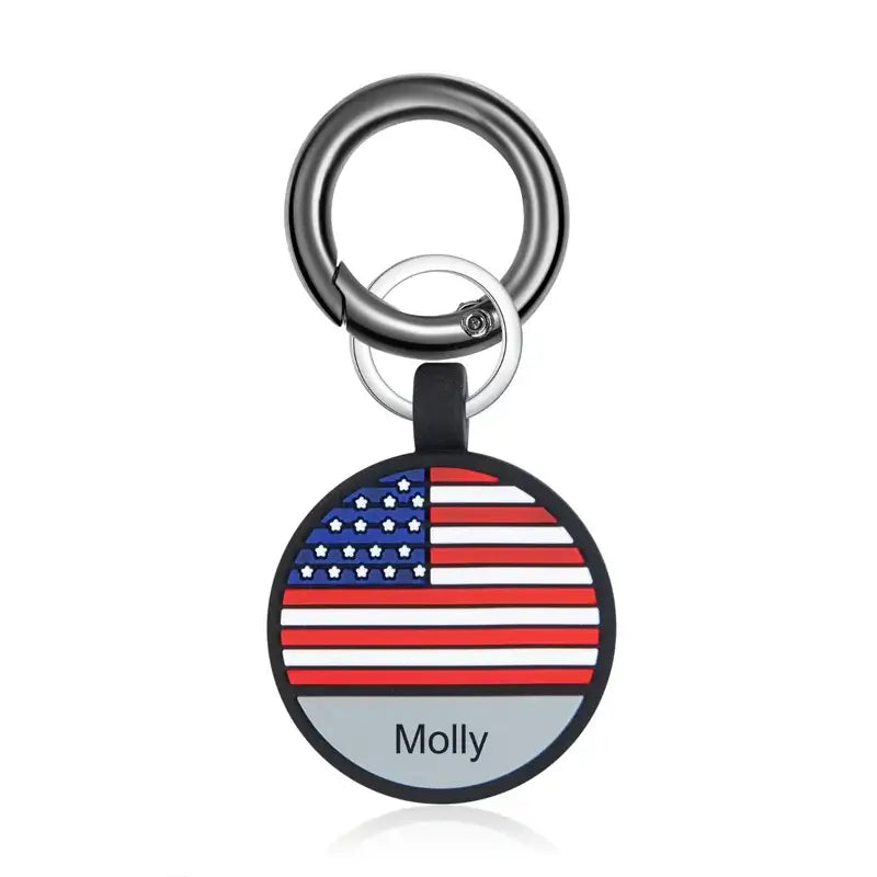 Silica Gel Flag Personalised Dog Tag