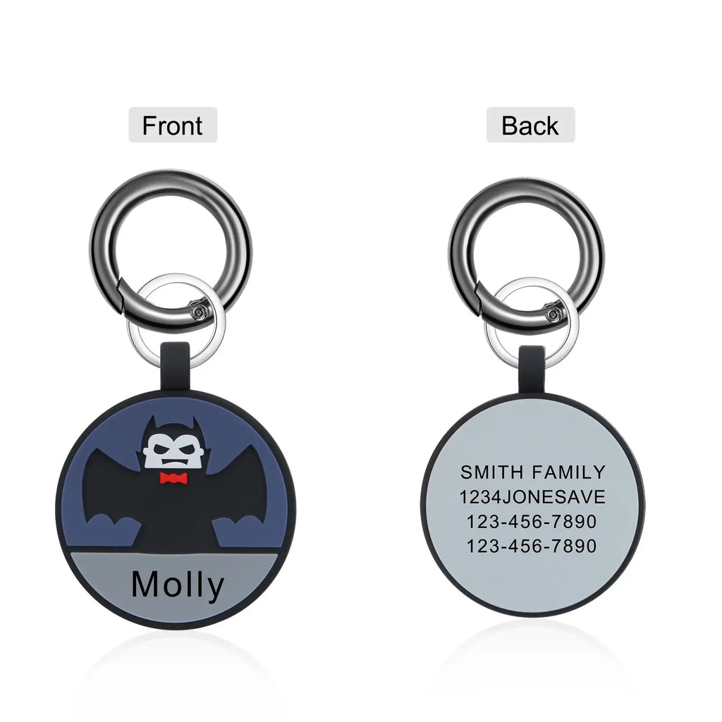 Silica Gel Halloween Personalised Dog Tag