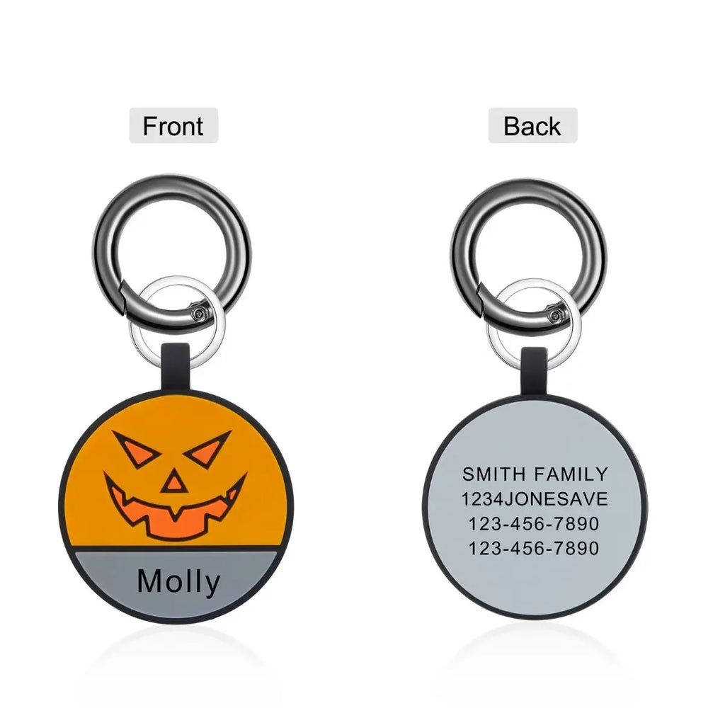 Silica Gel Halloween Personalised Dog Tag