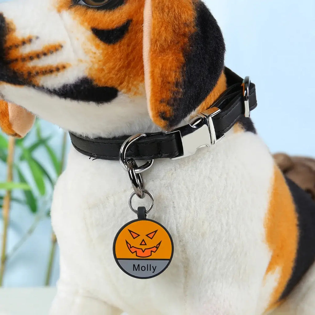 Silica Gel Halloween Personalised Dog Tag