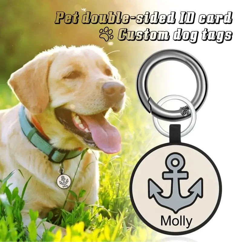 Six Style Silica Gel Personalised Dog Tag