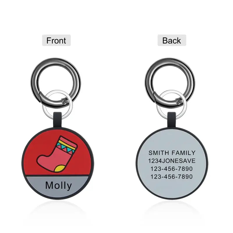 Six Style Silica Gel Personalised Dog Tag