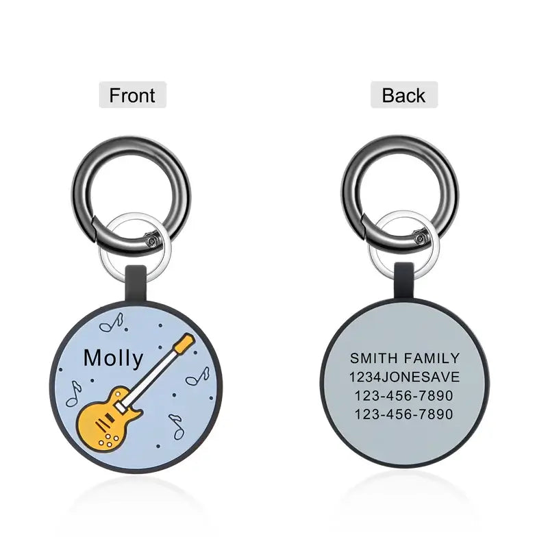 Six Style Silica Gel Personalised Dog Tag