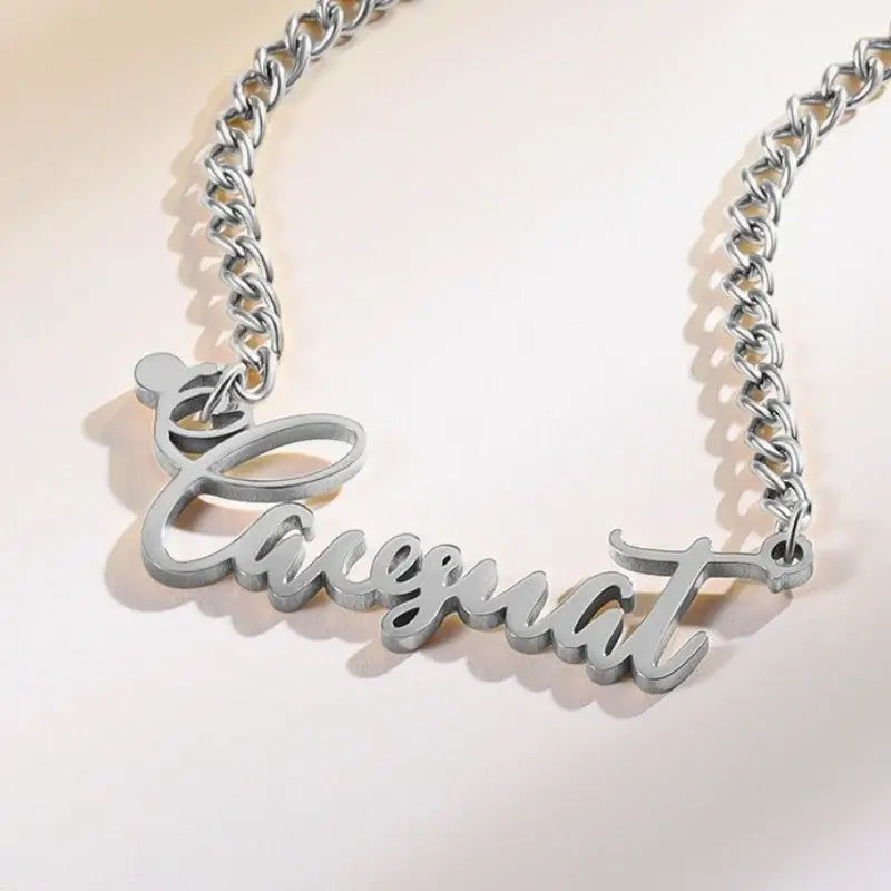 Sterling Silver Name Necklace, Name Jewellery for Her, Custom Name Necklace Gold/Silver/Rose Gold