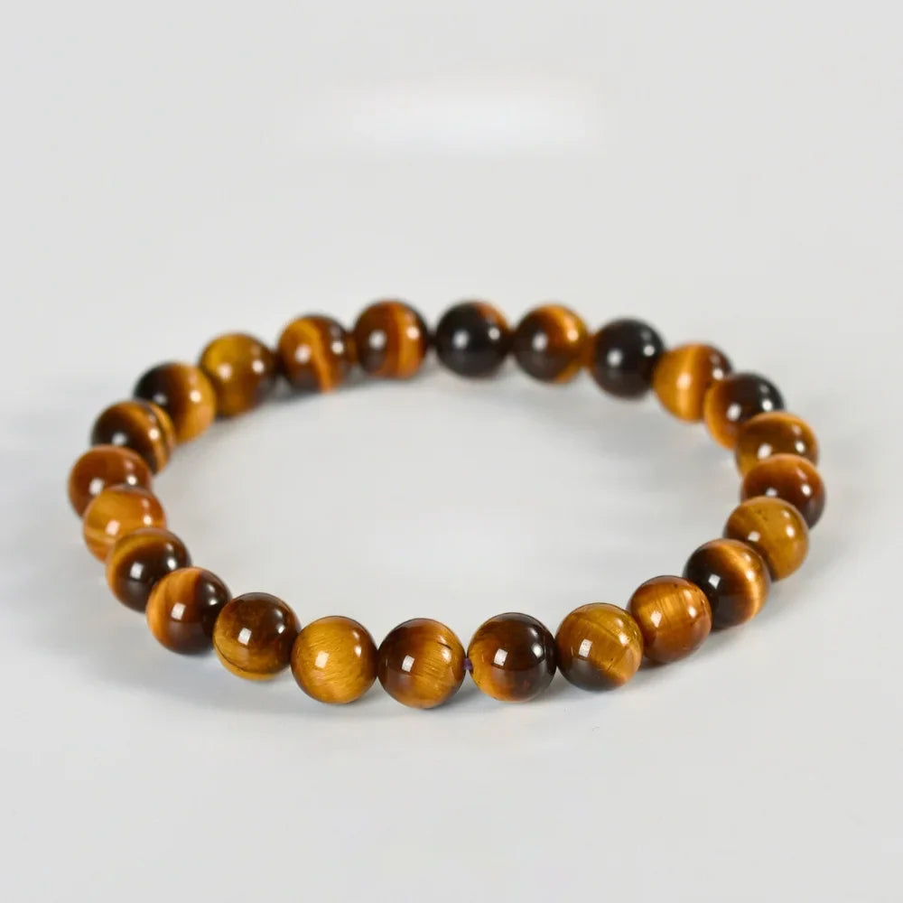 Tiger Eye Healing Crystal Bracelet 8mm - Courage & Confidence