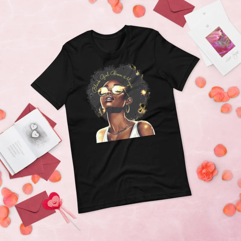 Black Girl Been Magic T-Shirt – Empowerment & Heritage Celebration