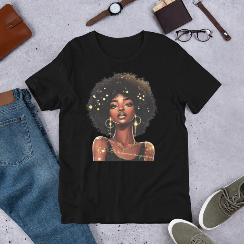 "Fact: Black Women Are Gorgeous!" T-Shirt – Celebrate Beauty & Pride