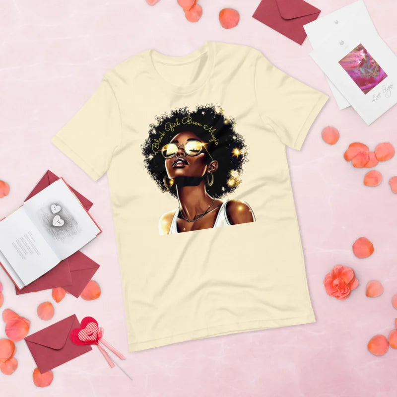 Black Girl Been Magic T-Shirt – Empowerment & Heritage Celebration