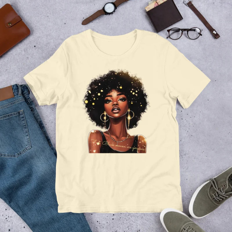 "Fact: Black Women Are Gorgeous!" T-Shirt – Celebrate Beauty & Pride