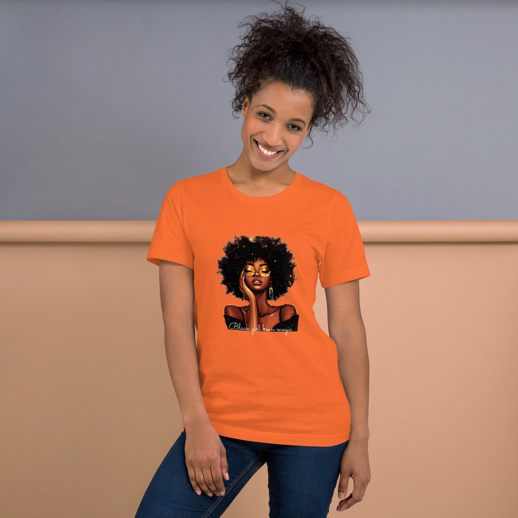 Celebrate Black History & Melanin Power | Black Girl Been Magic T-Shirt | Afro-American Pride & Natural Hair Vintage Tees | Black History T-Shirt for Women