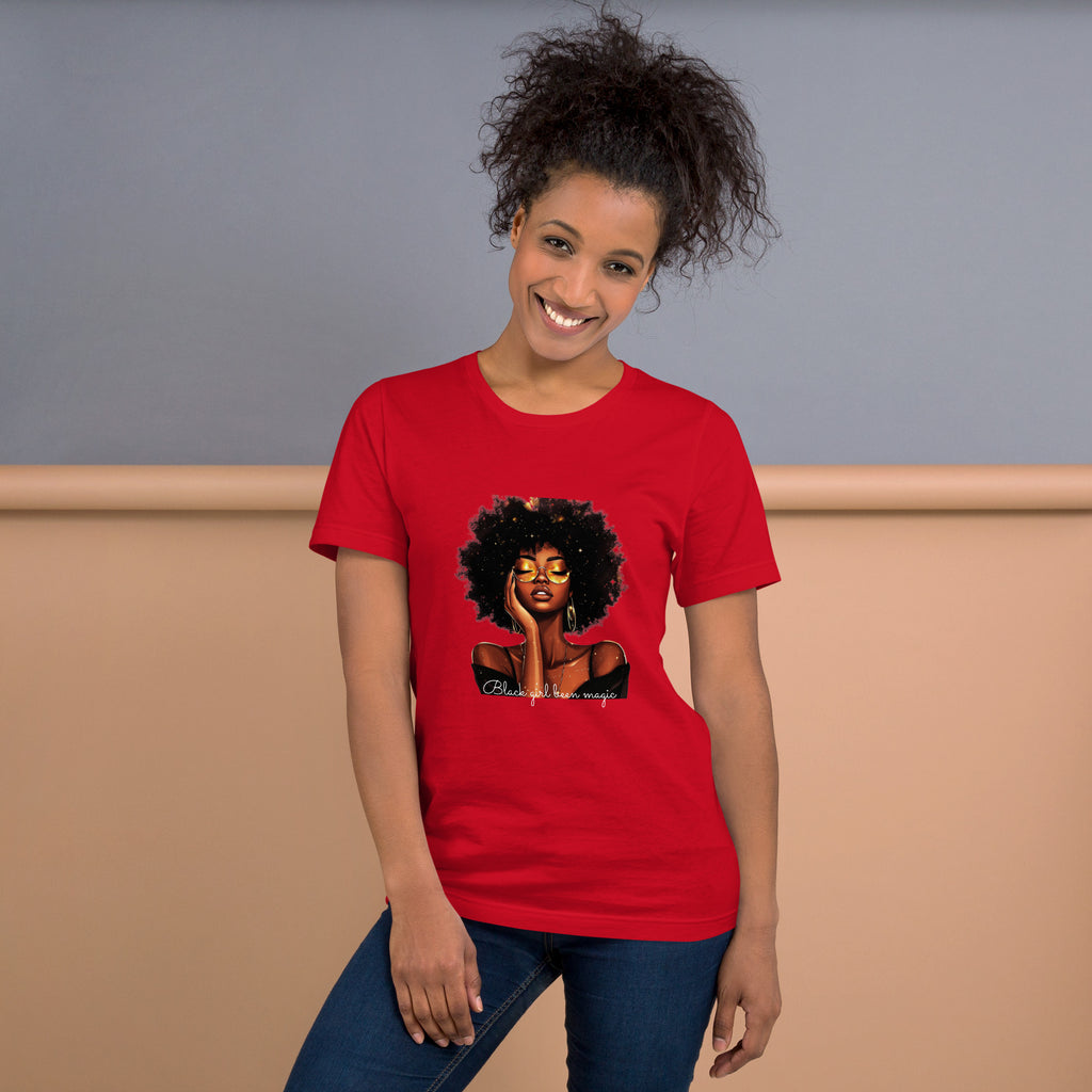 Celebrate Black History & Melanin Power | Black Girl Been Magic T-Shirt | Afro-American Pride & Natural Hair Vintage Tees | Black History T-Shirt for Women