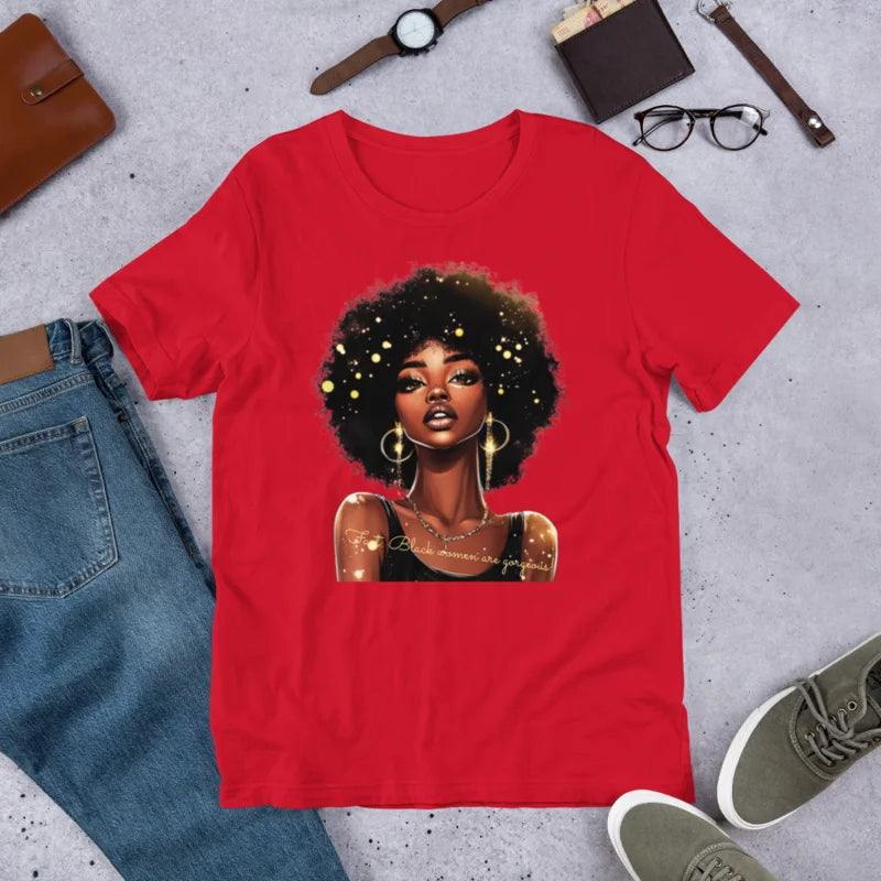 "Fact: Black Women Are Gorgeous!" T-Shirt – Celebrate Beauty & Pride