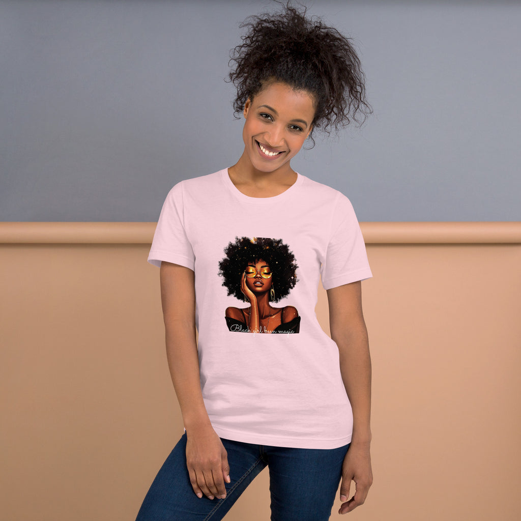 Celebrate Black History & Melanin Power | Black Girl Been Magic T-Shirt | Afro-American Pride & Natural Hair Vintage Tees | Black History T-Shirt for Women