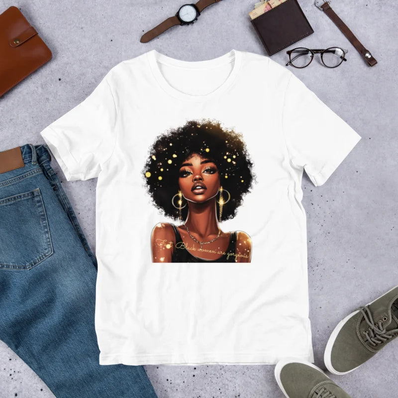 "Fact: Black Women Are Gorgeous!" T-Shirt – Celebrate Beauty & Pride