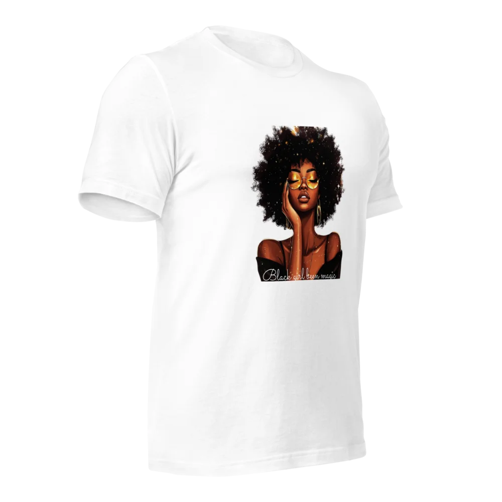 Celebrate Black History & Melanin Power | Black Girl Been Magic T-Shirt | Afro-American Pride & Natural Hair Vintage Tees | Black History T-Shirt for Women