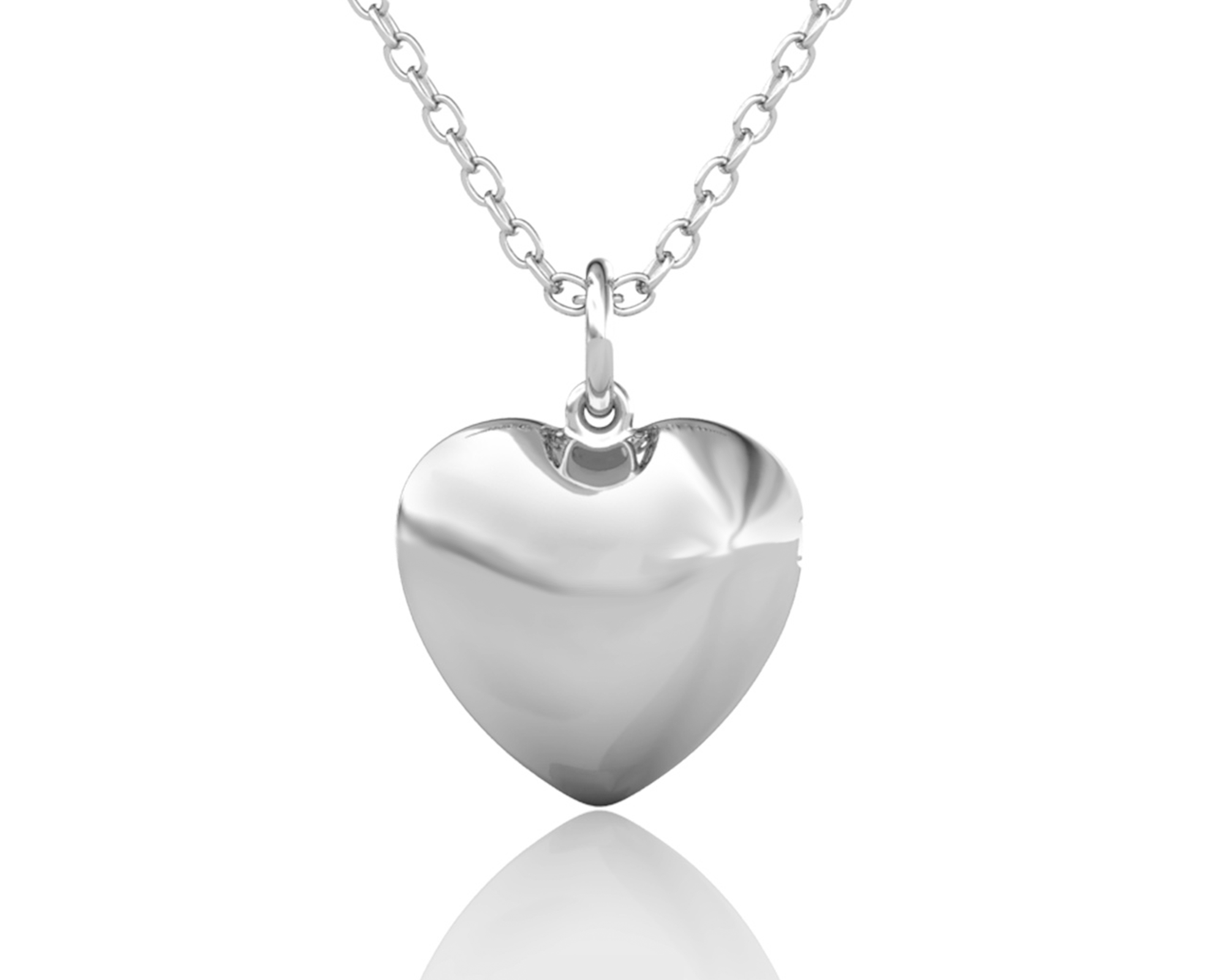 Personalised Heart Locket with Photo - Locket with Picture Inside - Sterling Silver