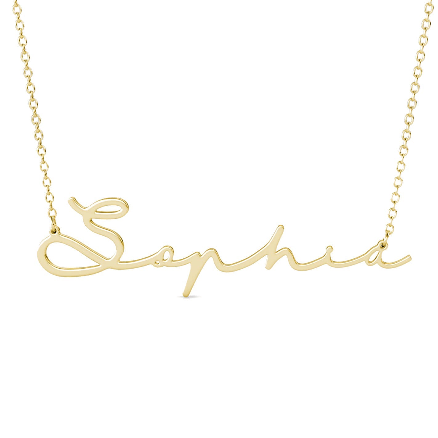 Name Necklace - Personalised Name Necklace Gold - IFSHE UK