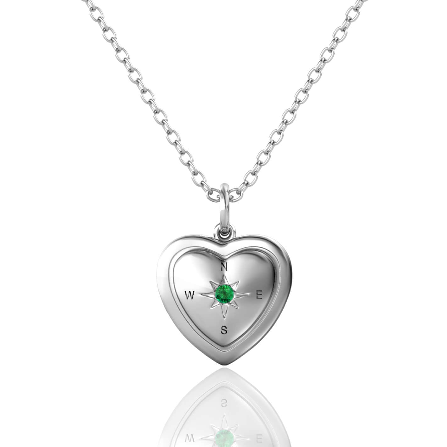 Personalised Heart Locket with Photo - Locket with Picture Inside - Sterling Silver